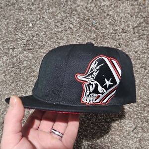 Black Skull Embroidered Cap